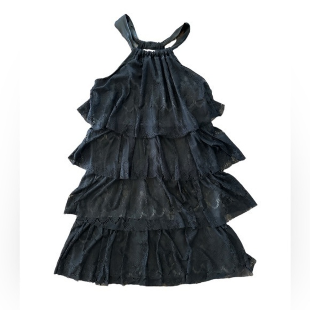 Romeo & Juliet Couture Black Lace Flowy Dress Size S